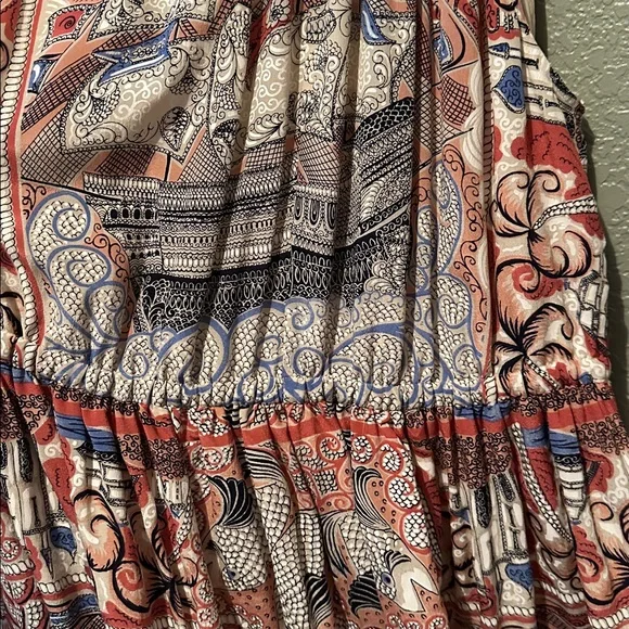 Anthropologie Castle Lake Multicolor Halter Dress - Picture 6 of 7